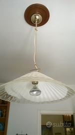 Lampadario in vetro moderno