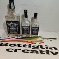 SET JACK DANIELS 3 BOTTIGLIE VUOTE 