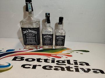 SET JACK DANIELS 3 BOTTIGLIE VUOTE 