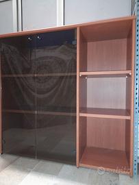 Mobile vetrina scaffale multiuso libreria