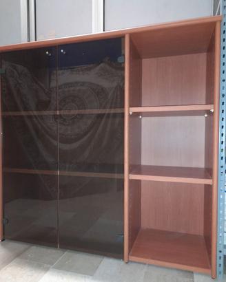 Mobile vetrina scaffale multiuso libreria