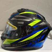 SCORPION EXO-R1 EVO CARBON AIR RUNNER Blu Giallo