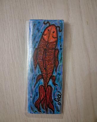Segnalibro artigianale tema mare 