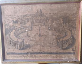 Incisione del XVIII secolo  Basilica di  S.Pietro