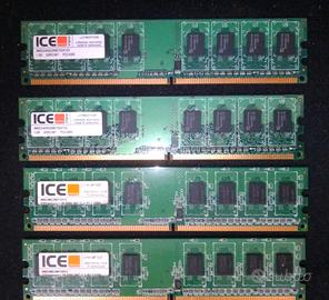 4 X 1 GB DDR2-667 DIMM PC2 5300