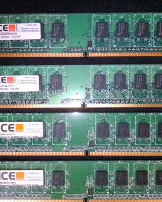 4 X 1 GB DDR2-667 DIMM PC2 5300