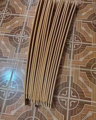 16 doghe letto in legno 83,6 x 5,3 cm con boccole