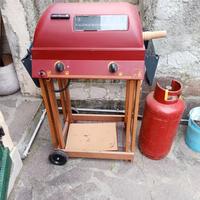 Barbecue a gas e pietra lavica