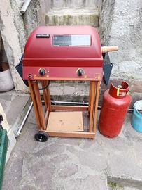 Barbecue a gas e pietra lavica