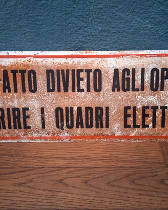 Cartello quadri elettrici 