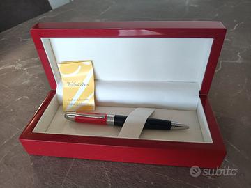 Penna Roller Laurea Scatola Rossa Argento 925