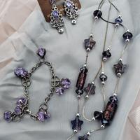 Set parure bigiotteria viola