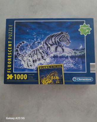 Puzzle Clementoni Fluorescente 1000 Pezzi – Tigre