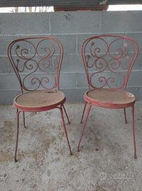 sedie in ferro battuto 