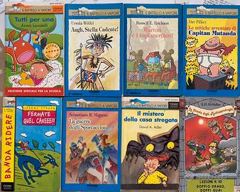 8 Libri per ragazzini Battello a Vapore