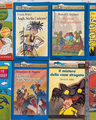 8 Libri per ragazzini Battello a Vapore