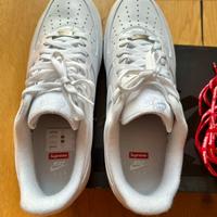 Supreme x Nike Air Force 1 "Box Logo" Bianco 38.5