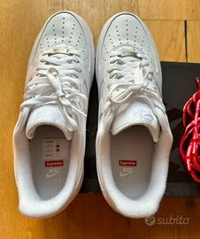 Supreme x Nike Air Force 1 "Box Logo" Bianco 38.5