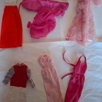 Lotto 6 vestitini di Barbie era Superstar Mattel