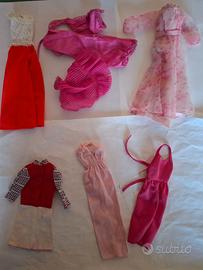 Lotto 6 vestitini di Barbie era Superstar Mattel
