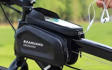 Borsa bici per cellulare a tre tasche