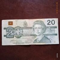 🦅Banconota 20 Dollari Canada 1991 Birds