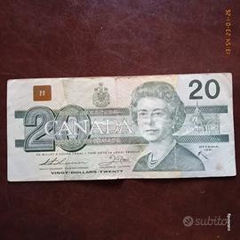 🦅Banconota 20 Dollari Canada 1991 Birds