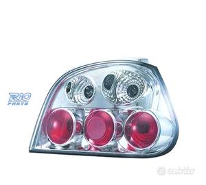 FANALI PER RENAULT MEGANE, 99-02 FONDO CROMATO