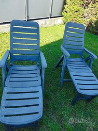 stock 2 sdraio pieghevoli+panchina Grand soleil