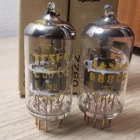 Coppia Valvole Tesla E88CC / 6922 Gold Pin 