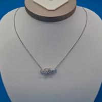 Swarovski 5728553 Collana Matrix Nodo Bianco ZYQ D