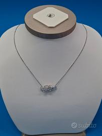 Swarovski 5728553 Collana Matrix Nodo Bianco ZYQ D