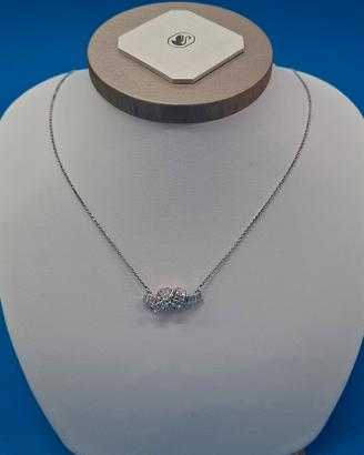 Swarovski 5728553 Collana Matrix Nodo Bianco ZYQ D