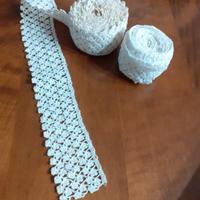 Pizzo colore bianco fatto a mano