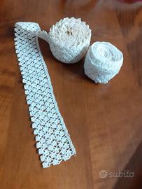 Pizzo colore bianco fatto a mano