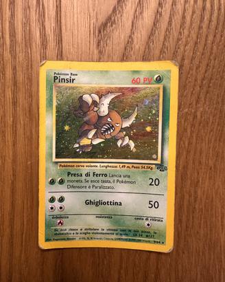 Carte Pokemon Pinsir 9/64 Set Jungle Rare Holo Ita