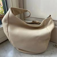 Borsa Gucci in vera pelle martellata panna