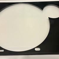 Cover faceplate metallo per Technics
