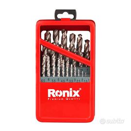 Ronix Set di punte trapano elicoidali HSS 1~13 mm