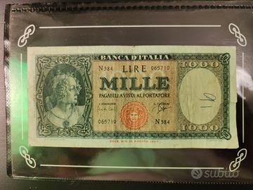 1000 lire ornata di perle