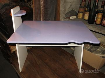 Scrivania Vibel bianco e viola per bimbo/a