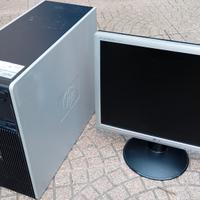 computer HP no HDD + monitor 17"