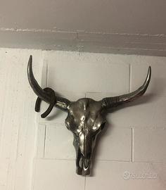 Teschio di bufalo in alluminio