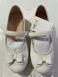 Ballerine bianche bambina, geox, numero 31