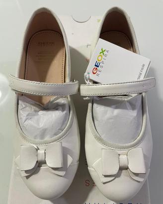 Ballerine bianche bambina, geox, numero 31