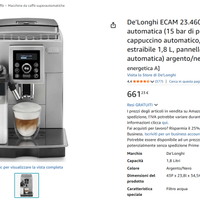 Macchina caffe automatica DeLonghi Cappuccino