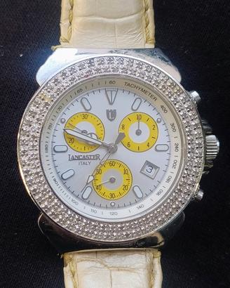 OROLOGIO DA POLSO LANCASTER IN ACCIAIO E DIAMANTI