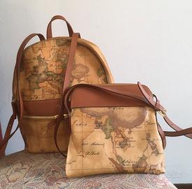 Coppia zainetto e bandoliera Alviero Martini