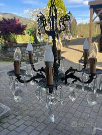 Lampadario vintage stile veneziano/francese