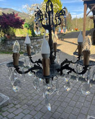 Lampadario vintage stile veneziano/francese